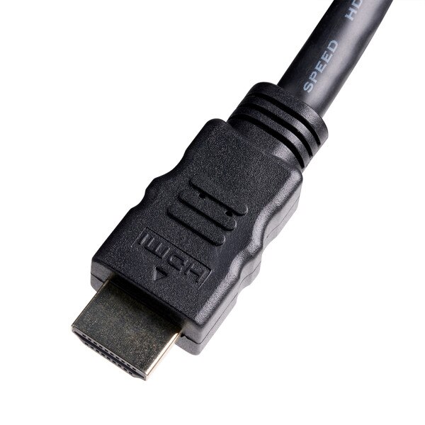 close-up of HDMI male end